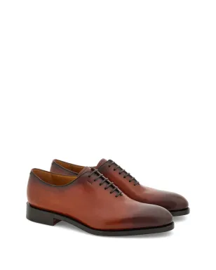 Ferragamo ビンテージ トラメッツァ レザー オックスフォード シューズ ブラウン - サムネイル2