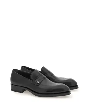 Ferragamo トラメッツァ アーモンドトゥ レザー ローファー ブラック - サムネイル2