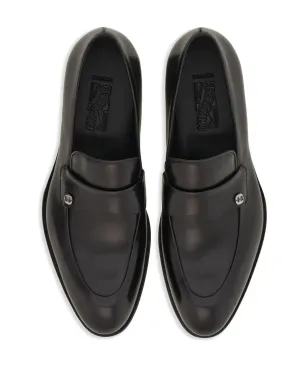 Ferragamo トラメッツァ アーモンドトゥ レザー ローファー ブラック - サムネイル4