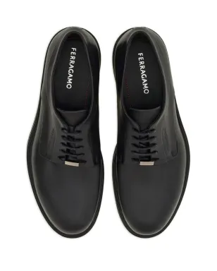 Ferragamo ロゴデボスド レザー ダービーシューズ - サムネイル4