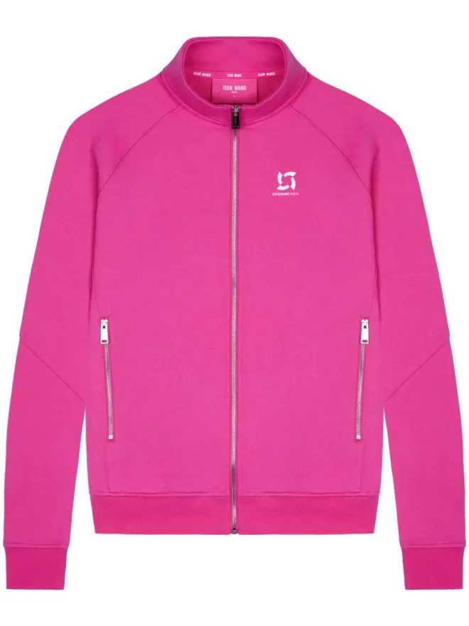 TEAM WANG design TEAM WANG design ロゴプリント ジップ付き トラックジャケット - ピンクの商品画像