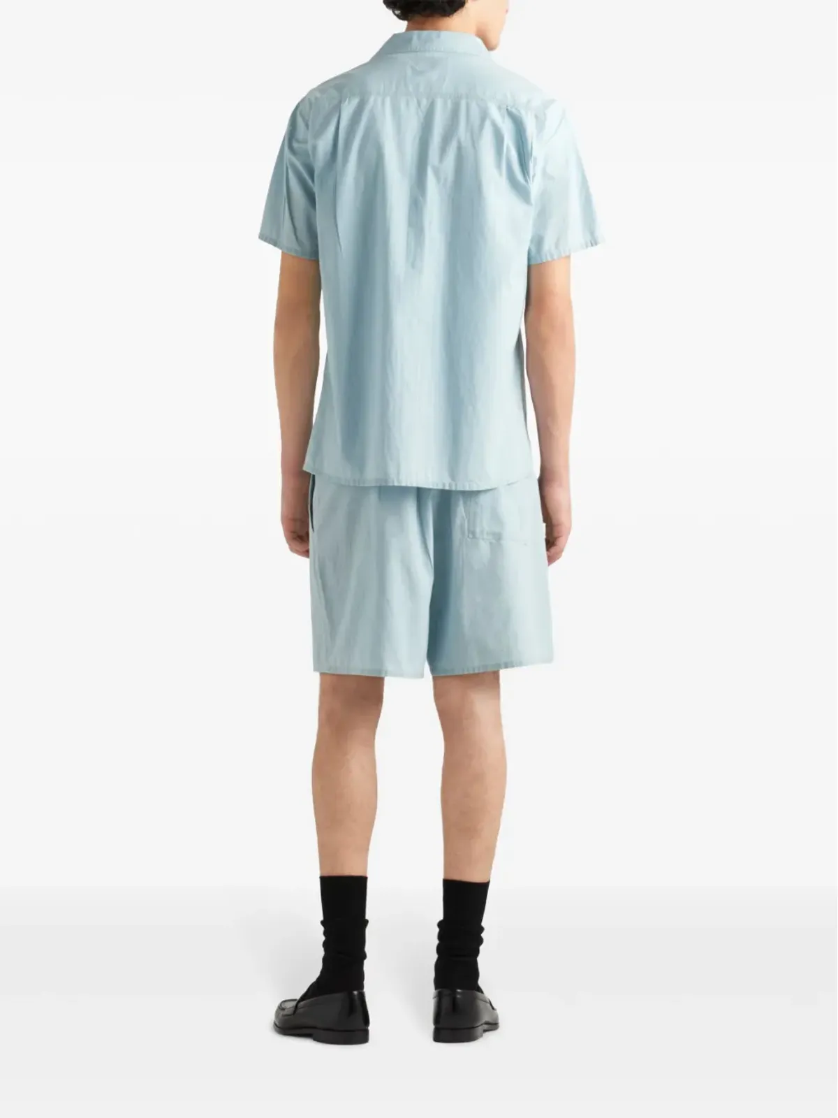 Prada トライアングルパッチ エラスティックウェスト ショーツ - 画像4