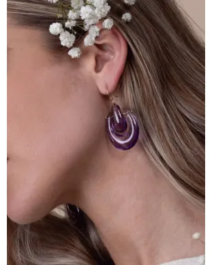 Ten Thousand Things 18ktイエローゴールド オキーフ アメジスト ピアス - サムネイル3