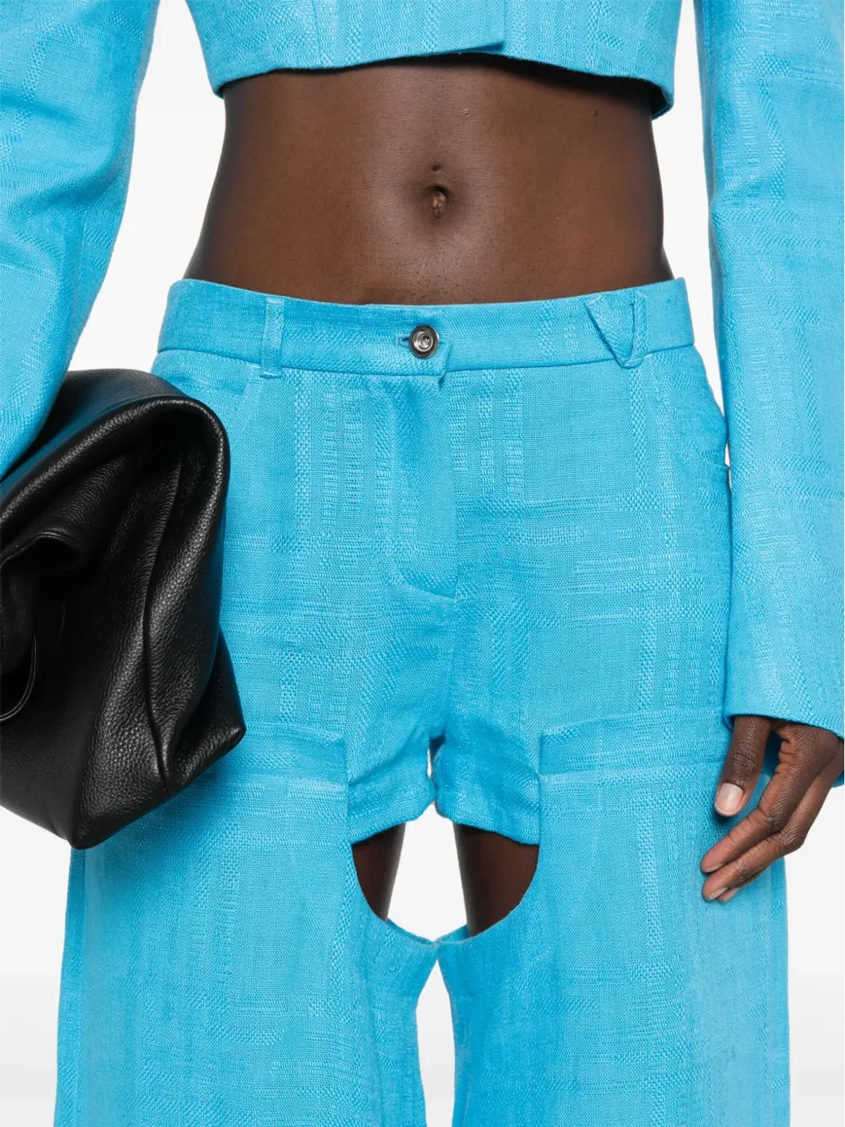 ALESSANDRO VIGILANTE ハイウエスト ワイドレッグパンツ - 画像5