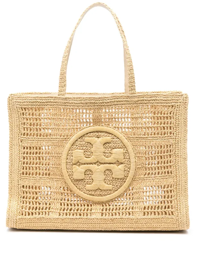 Tory Burch Tory Burch 大型 Ella クロシェトートバッグ - ニュートラルカラーの商品画像