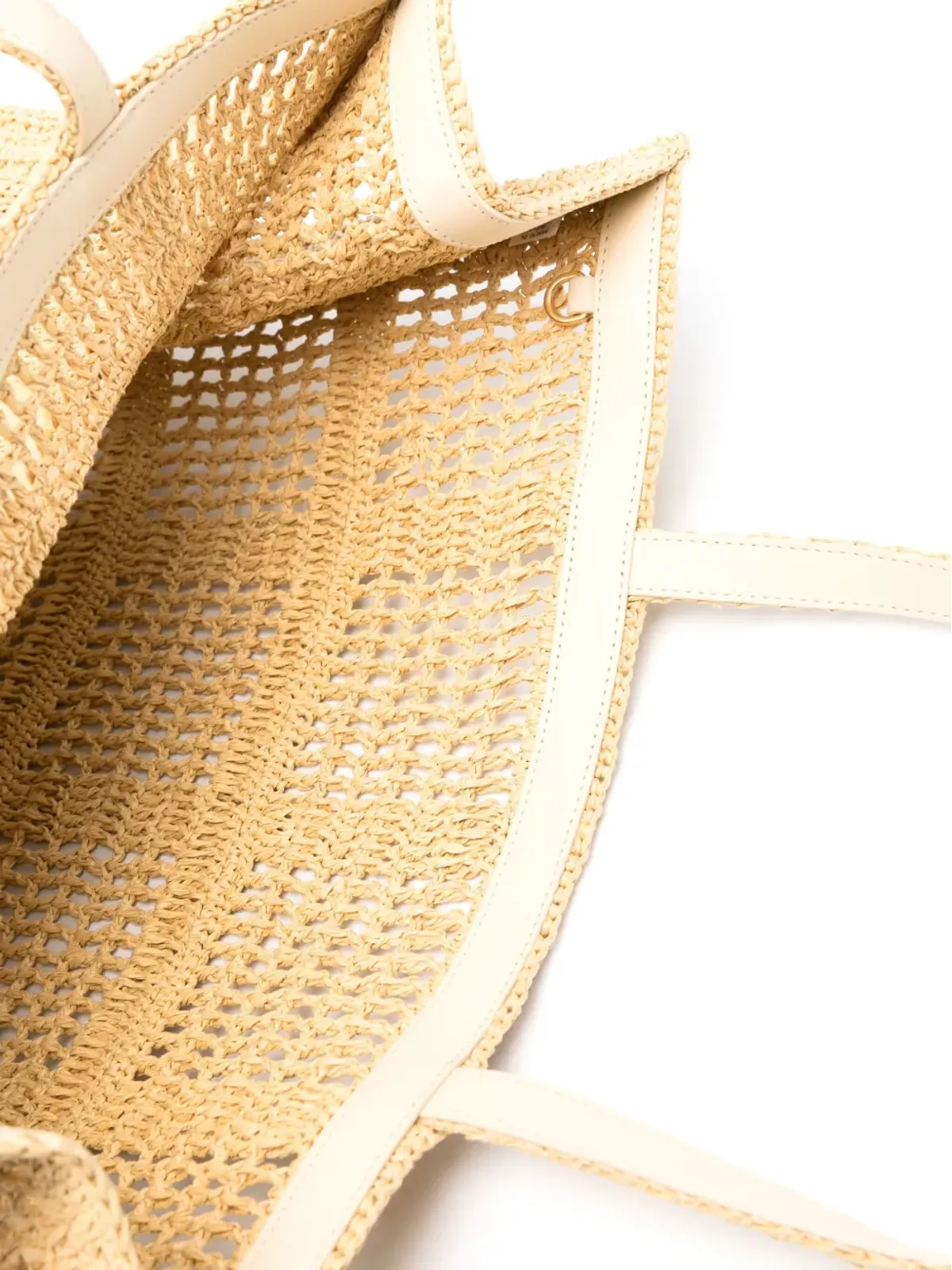 Tory Burch 大型 Ella クロシェトートバッグ - ニュートラルカラー - 画像5