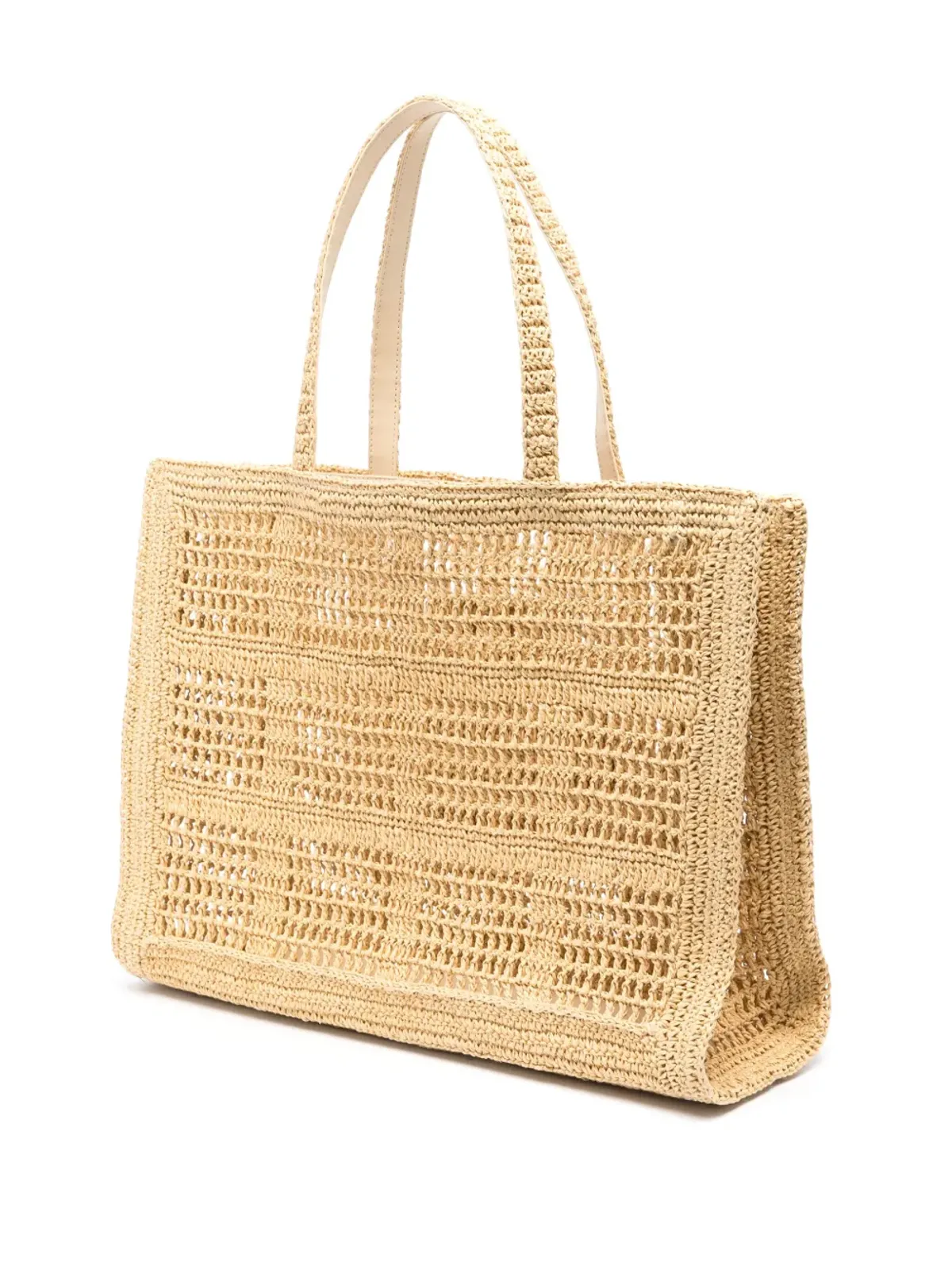 Tory Burch 大型 Ella クロシェトートバッグ - ニュートラルカラー - 画像3