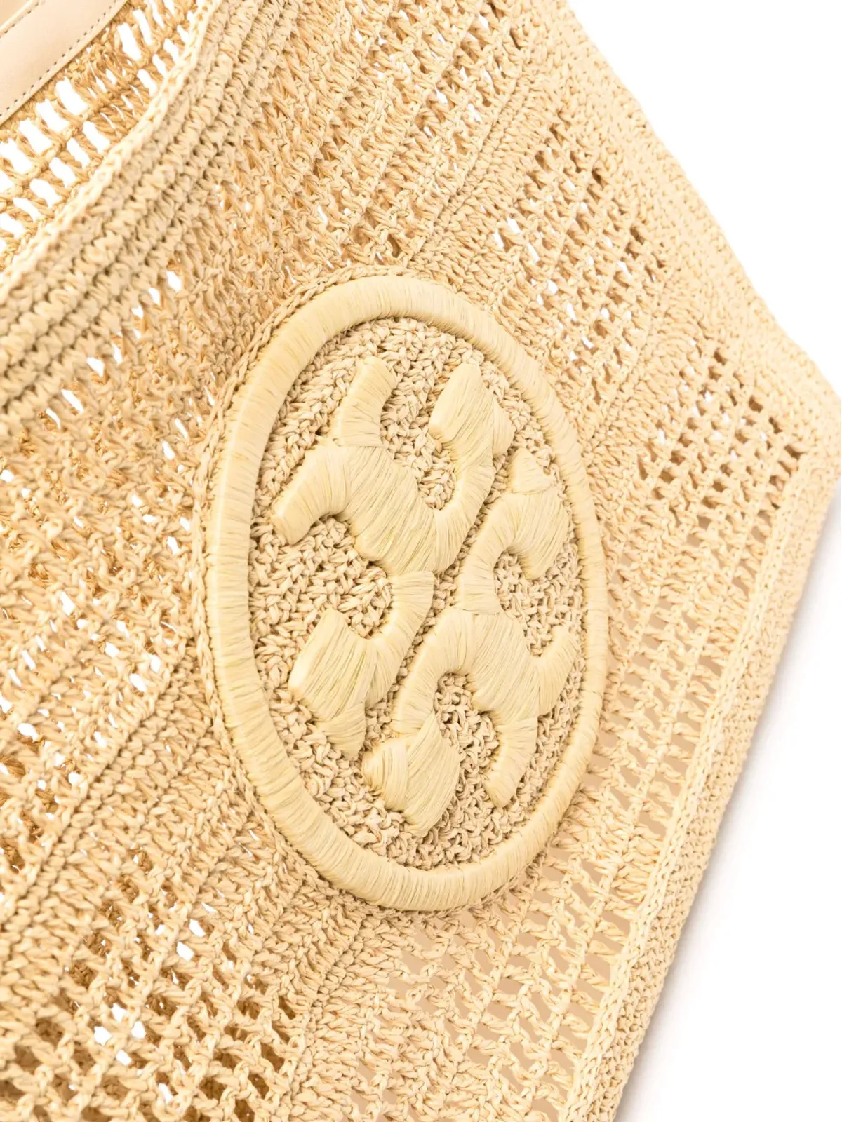 Tory Burch 大型 Ella クロシェトートバッグ - ニュートラルカラー - 画像4
