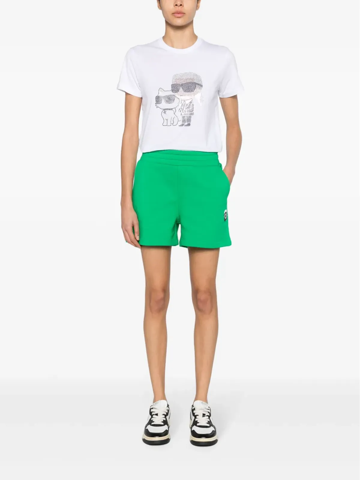 Karl Lagerfeld x Darcel Disappoints トラックショーツ - グリーン - 画像2