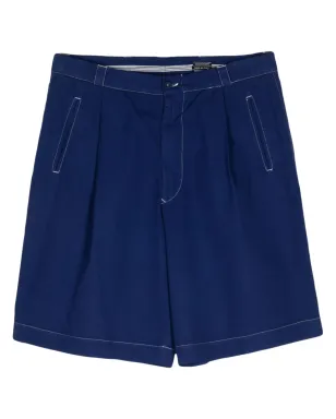Giorgio Armani Pre-Owned 1990s cotton bermuda shorts - Blue - サムネイル1