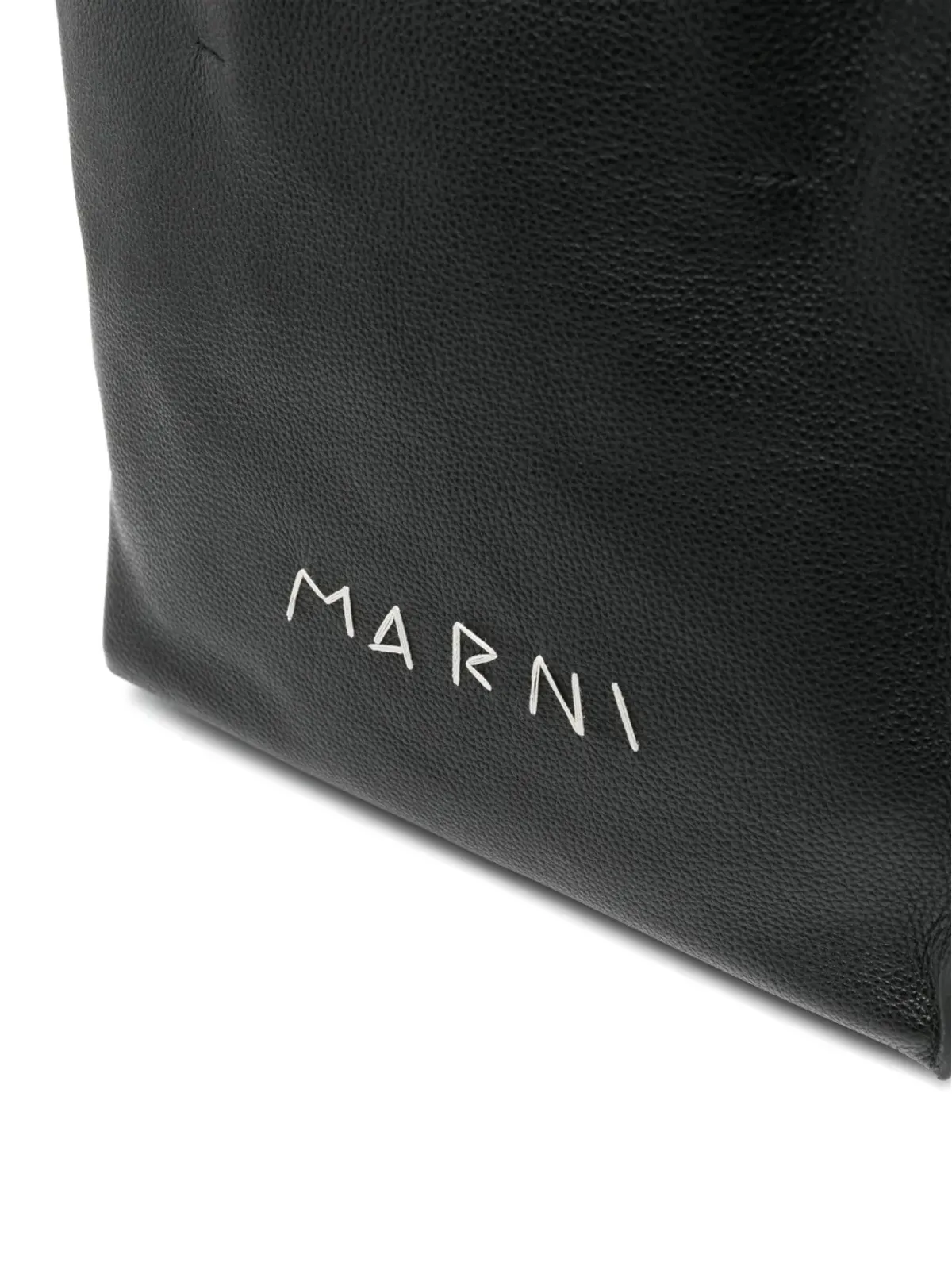 Marni ロゴ刺繍 トートバッグ - ブラック - 画像4