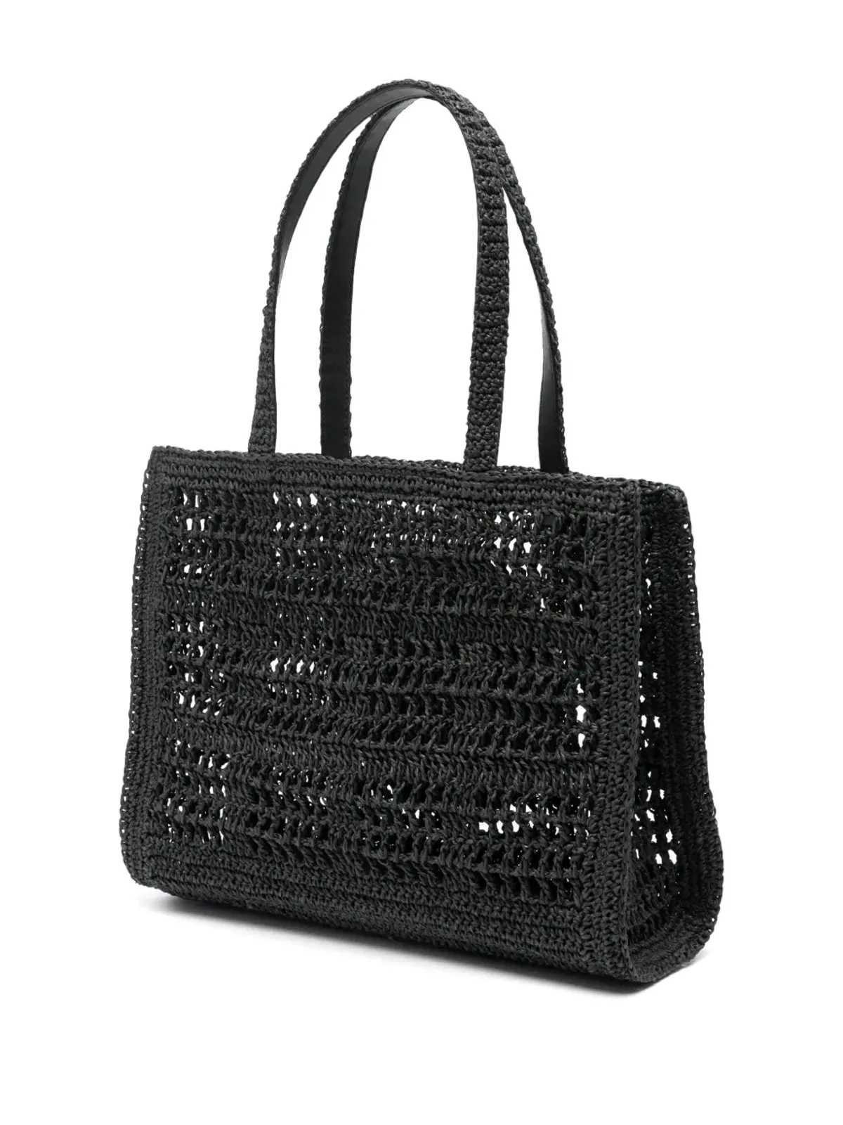 Tory Burch 小さめ Ella クロシェット トートバッグ - ブラック - 画像3