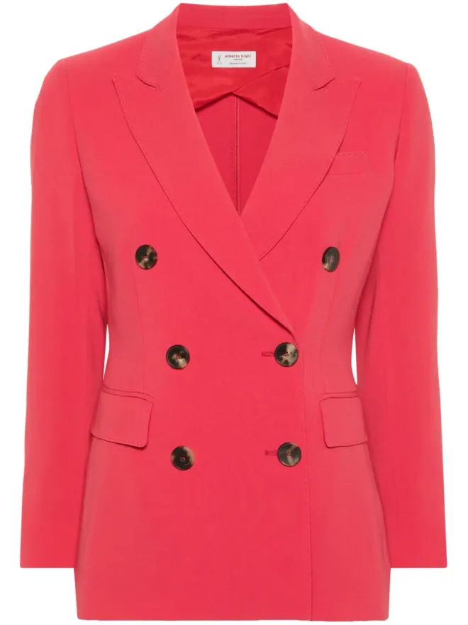 Alberto Biani Alberto Biani ダブルブレストブレザー ピンクの商品画像