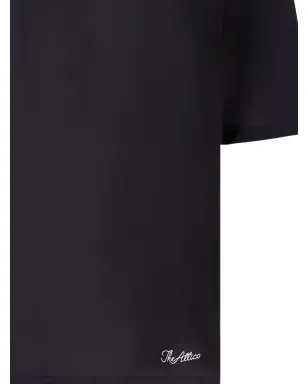 The Attico ロゴ刺繍入りコットンTシャツ ブラック - サムネイル2