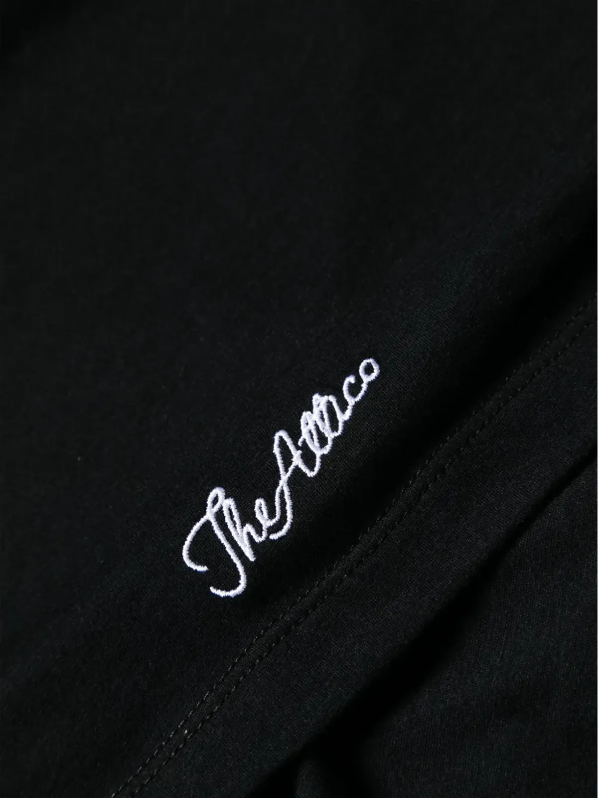 The Attico ロゴ刺繍入りコットンTシャツ ブラック - 画像3