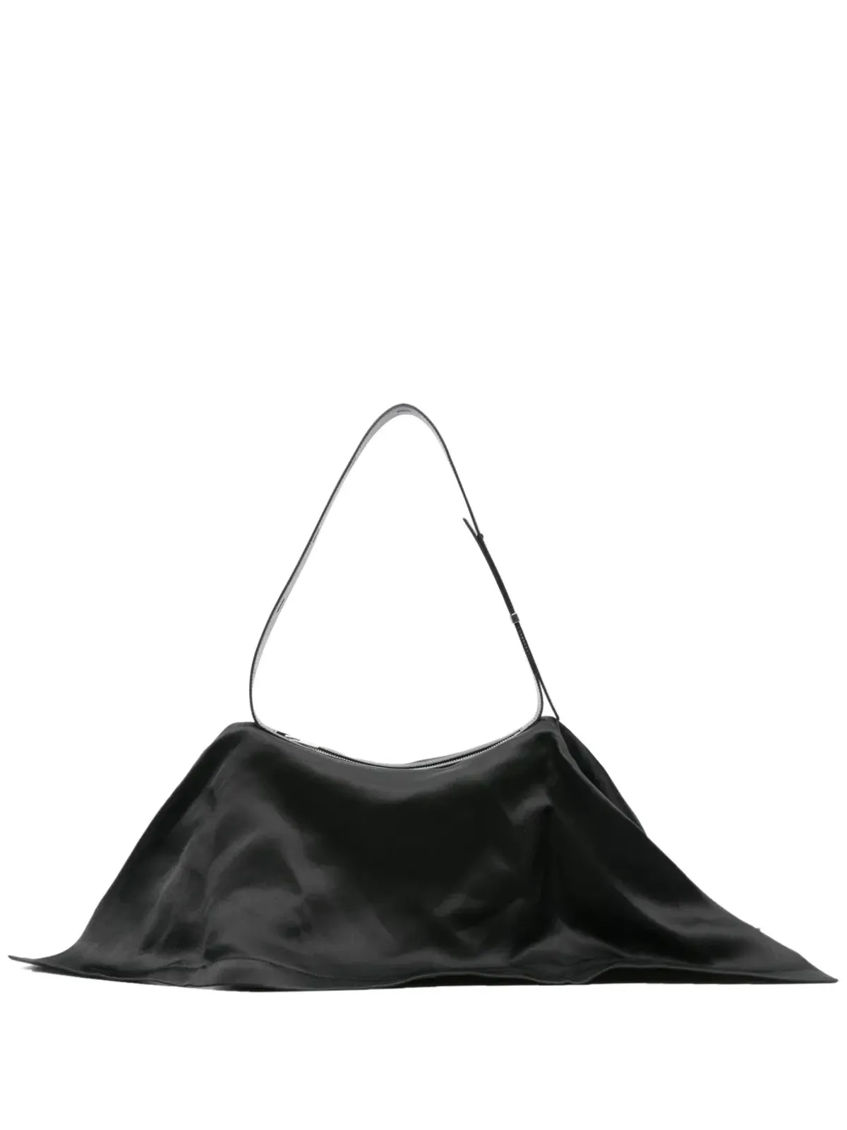 Bao Bao Issey Miyake 包み込むスクエア サテンショルダーバッグ - ブラック - 画像1