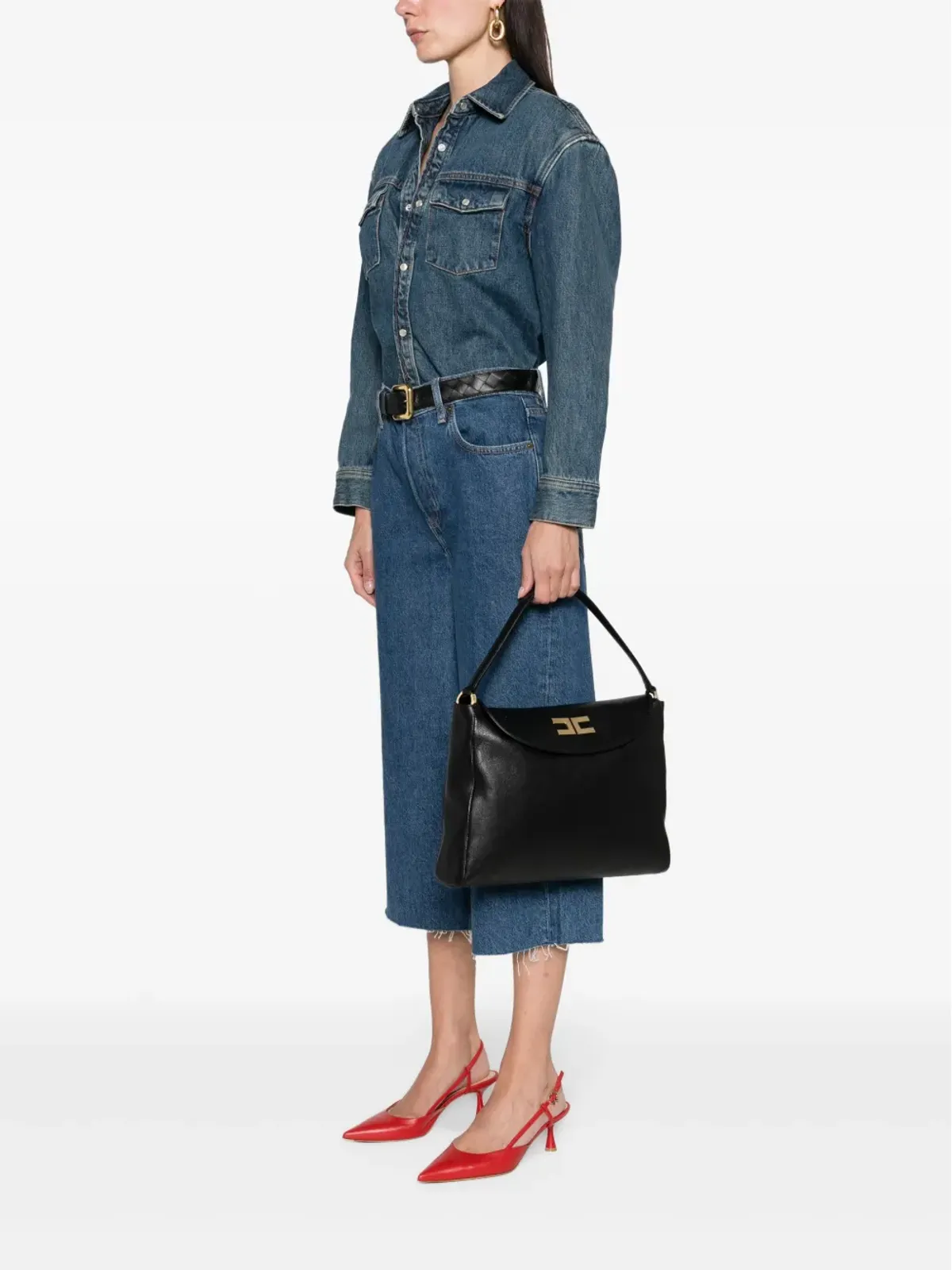 Elisabetta Franchi ミディアム アベニュー トート バッグ - 画像2