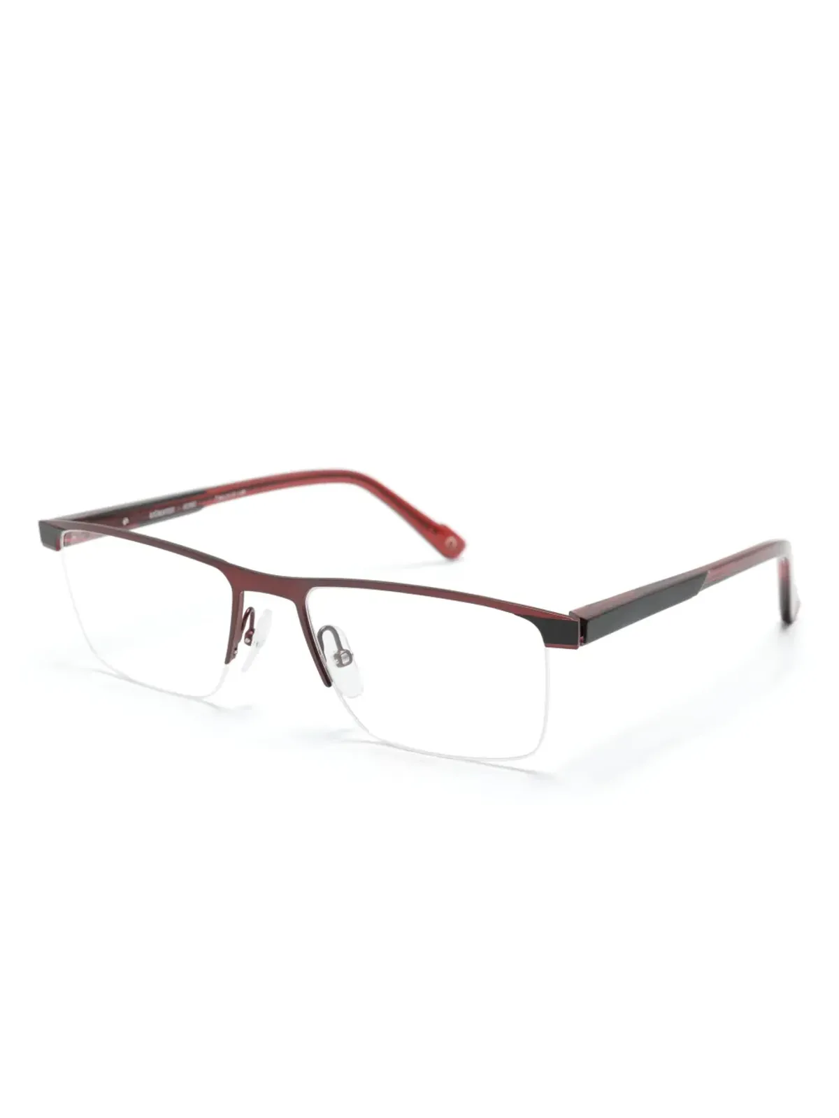 Etnia Barcelona Münster レクタングルフレーム眼鏡 レッド - 画像2