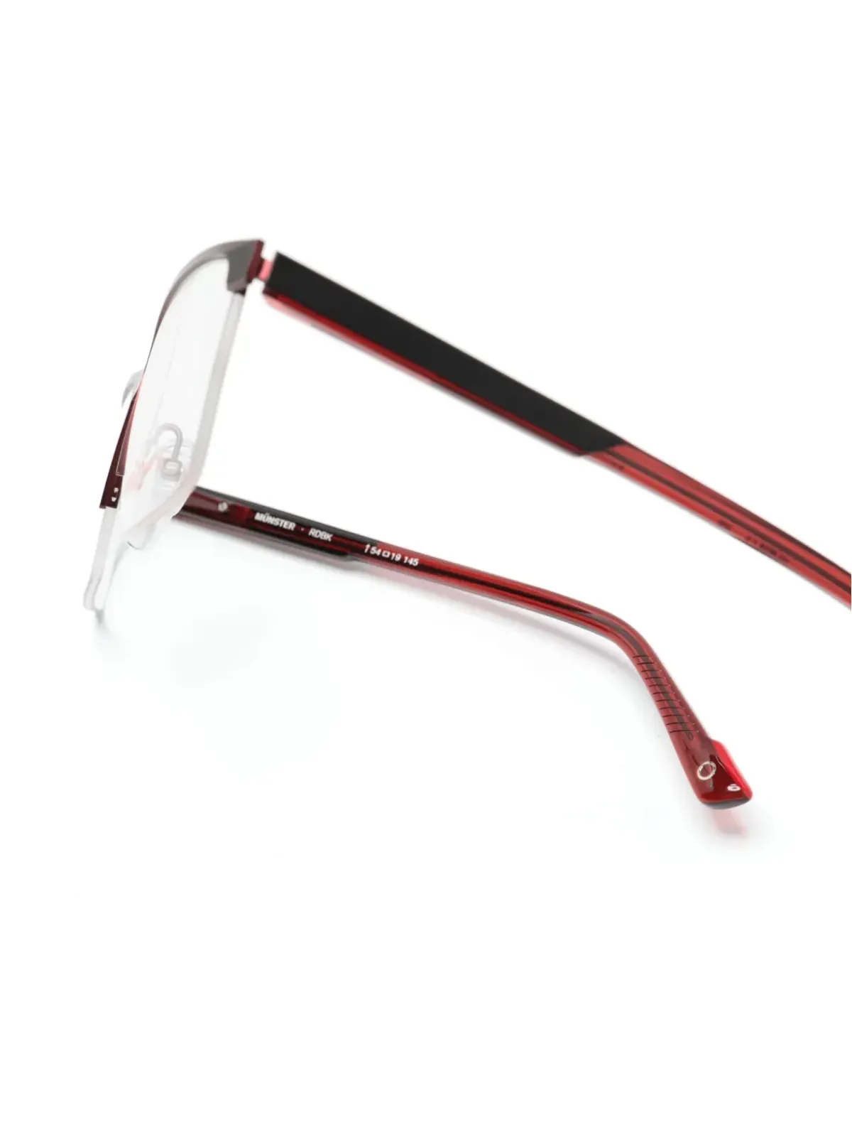 Etnia Barcelona Münster レクタングルフレーム眼鏡 レッド - 画像3
