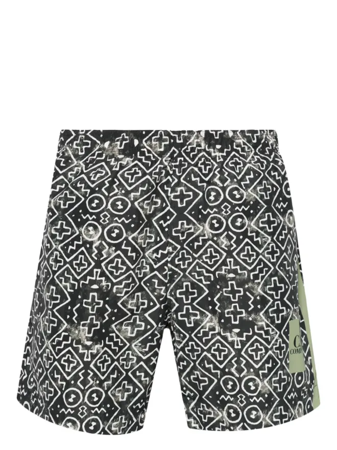C.P. Company C.P. Company バハプリント スイムショーツ グリーンの商品画像