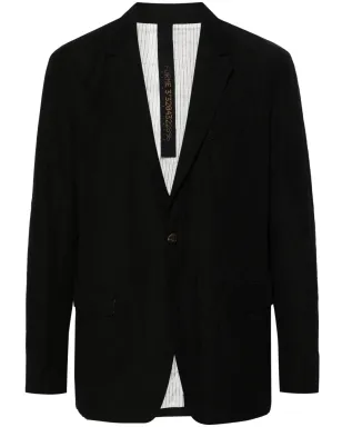 Forme D'expression 1B Lounge single-breasted blazer - Black - サムネイル1
