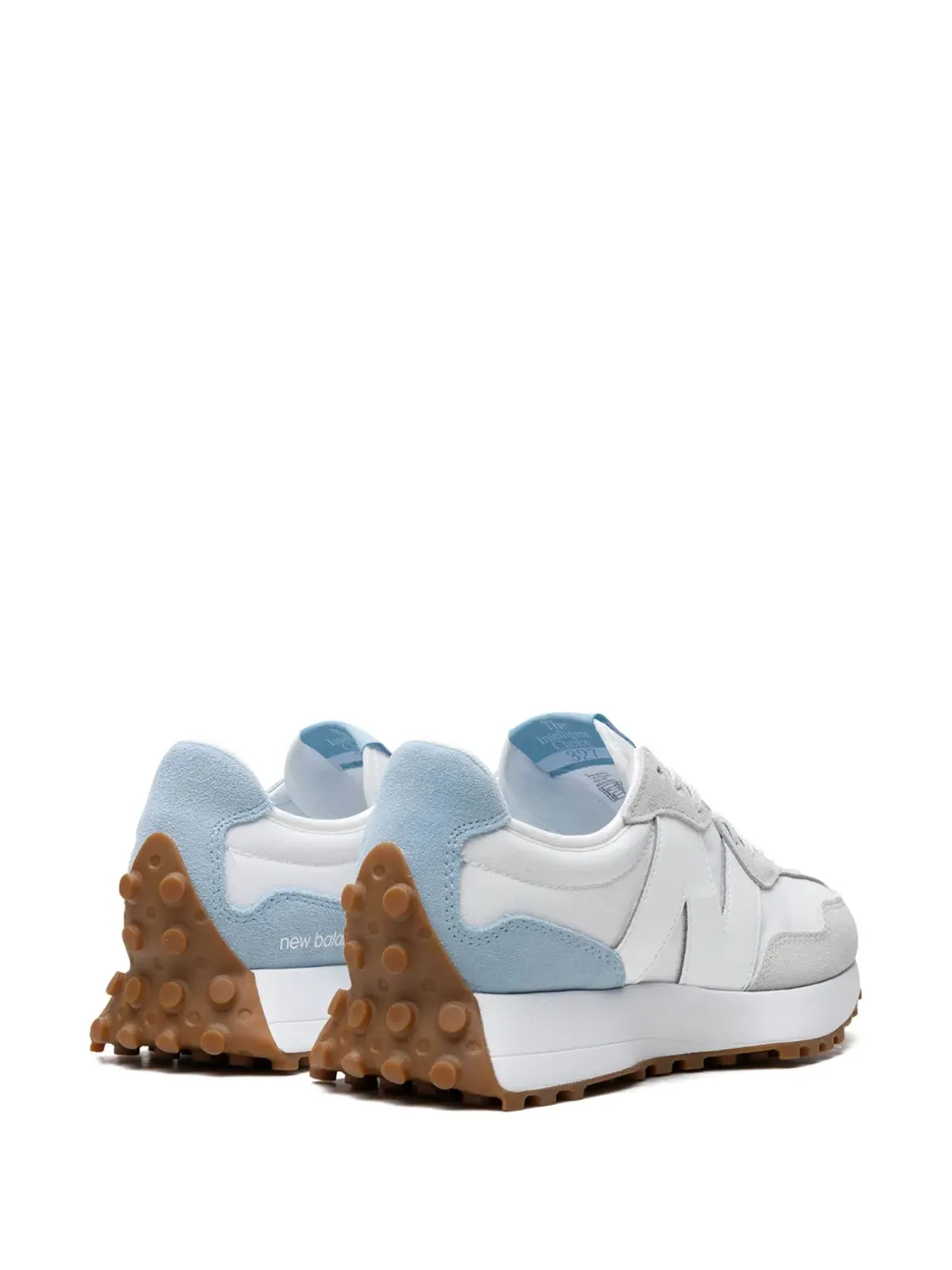 New Balance 327 グレー/ブルー系スニーカー - 画像3