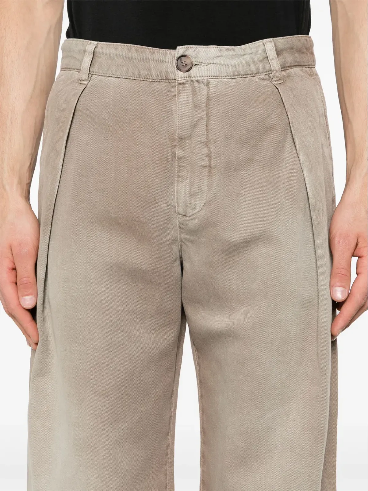 Wood Wood Fraser 褪色のワイドレッグパンツ - Neutrals - 画像5