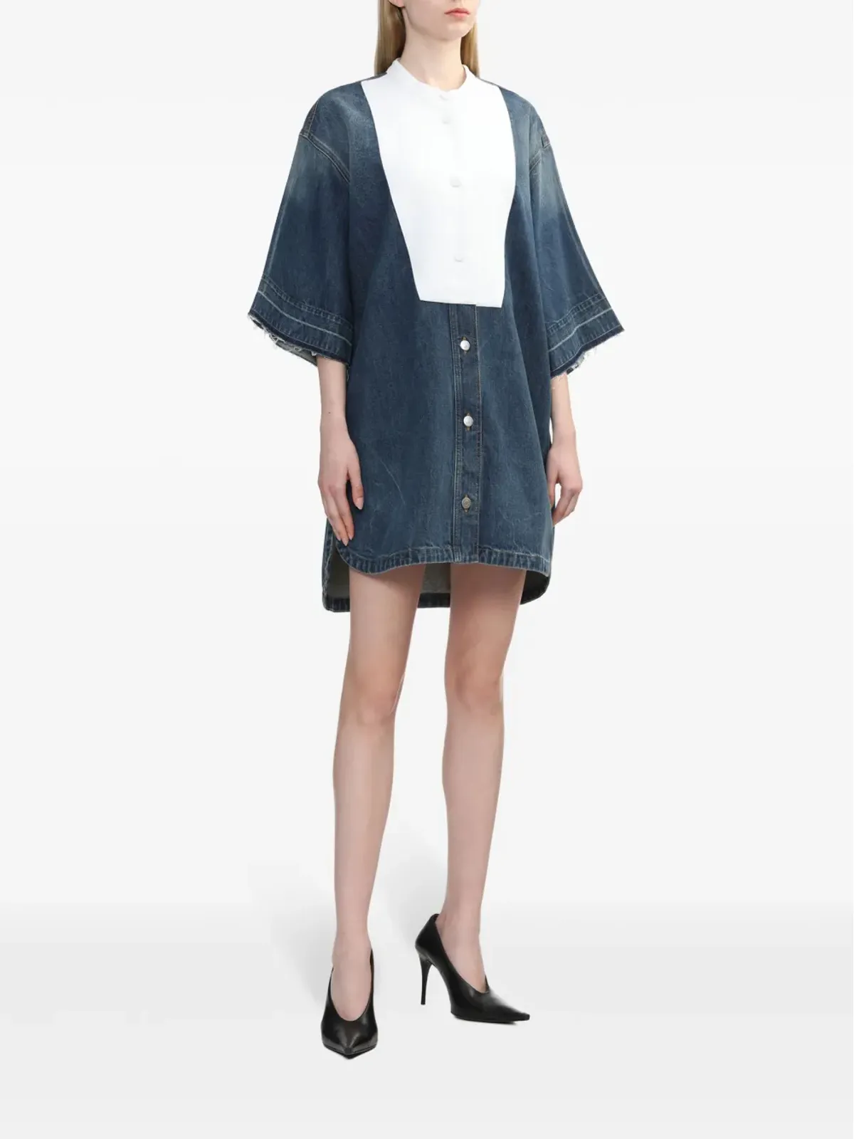 Stella McCartney コットン半袖チュニックドレス - 画像2