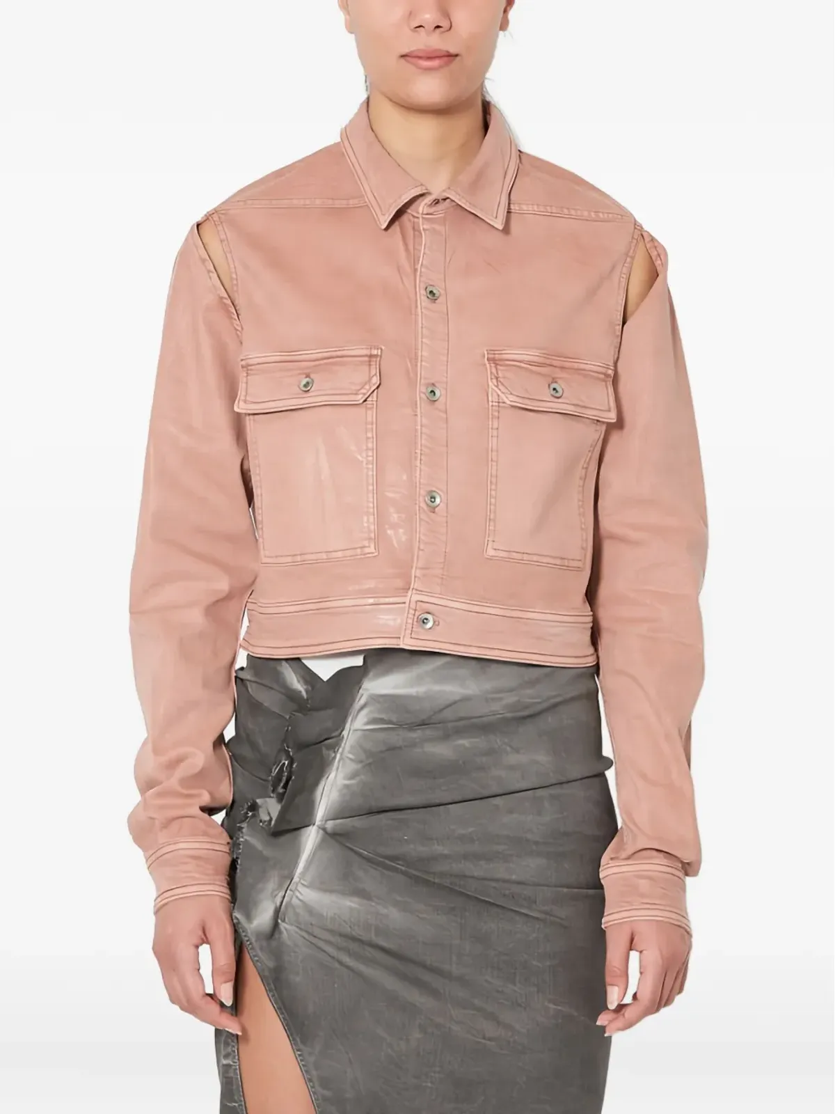 Rick Owens DRKSHDW カットアウトディテール ジャケット - 画像2