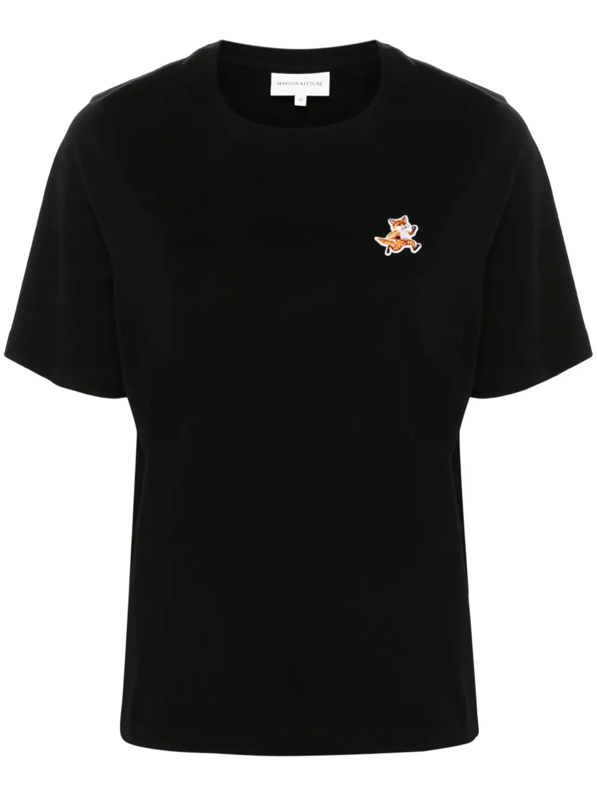 Maison Kitsuné Speedy Foxアップリケ Tシャツ - ブラック - 画像1