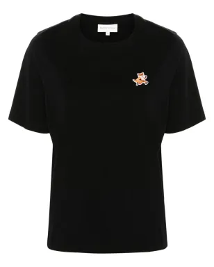 Maison Kitsuné Speedy Foxアップリケ Tシャツ - ブラック - サムネイル1