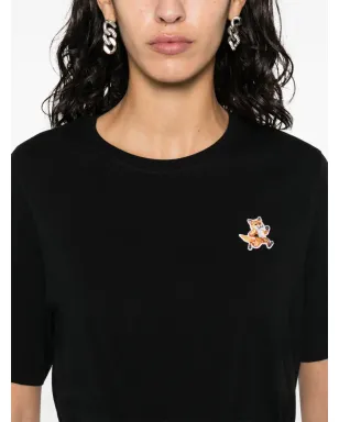 Maison Kitsuné Speedy Foxアップリケ Tシャツ - ブラック - サムネイル5
