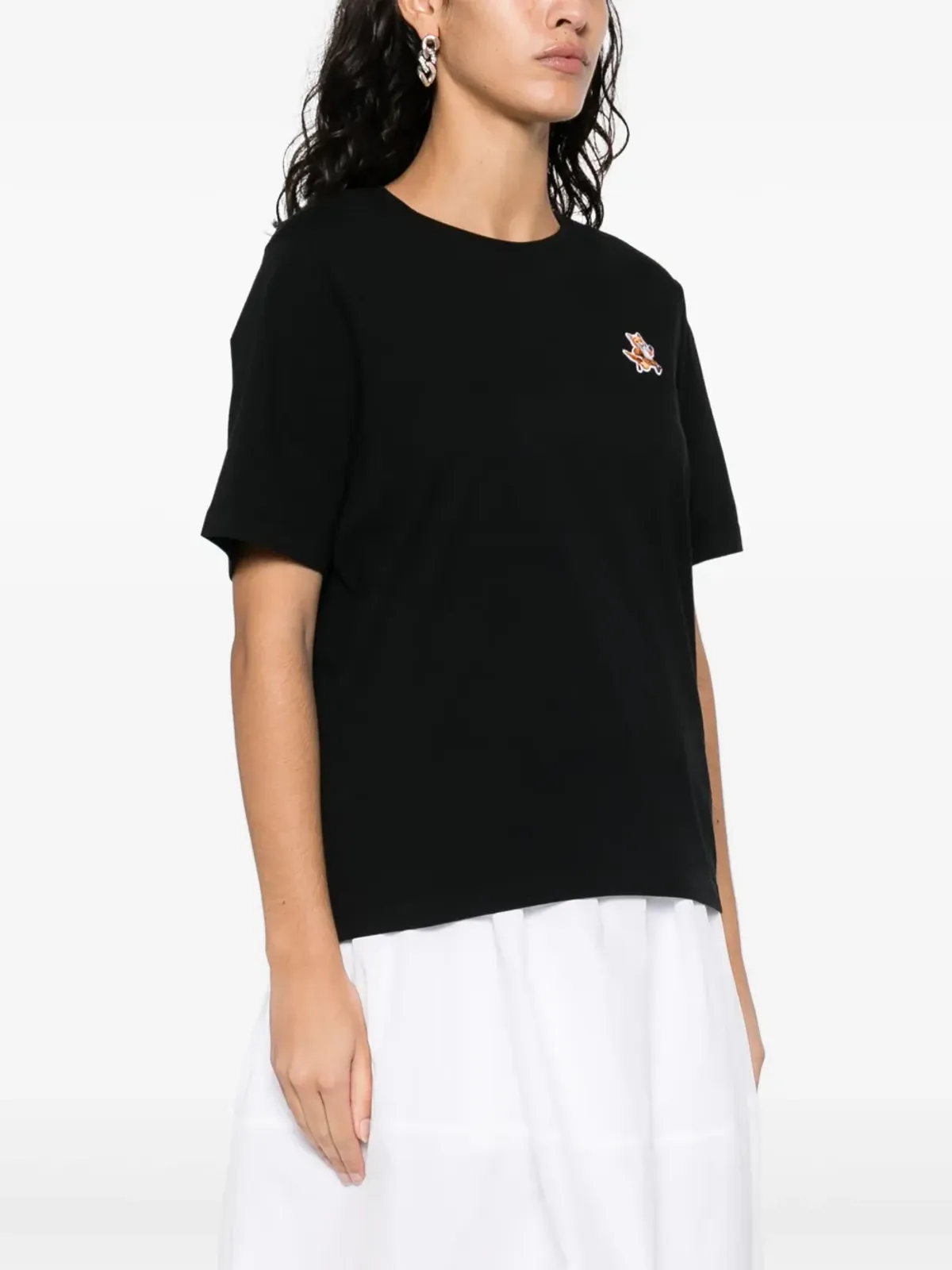 Maison Kitsuné Speedy Foxアップリケ Tシャツ - ブラック - 画像3