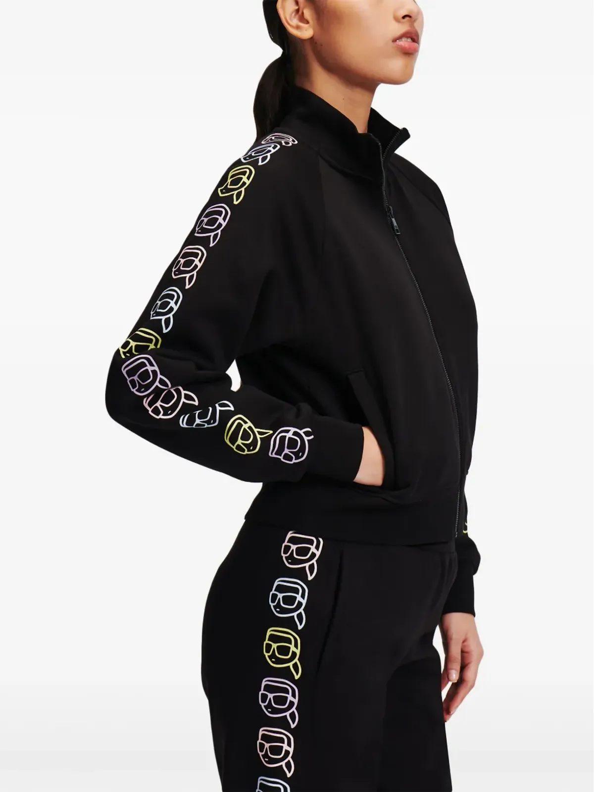 Karl Lagerfeld Ikon 2.0 ジップアップ スウェットシャツ - 画像5