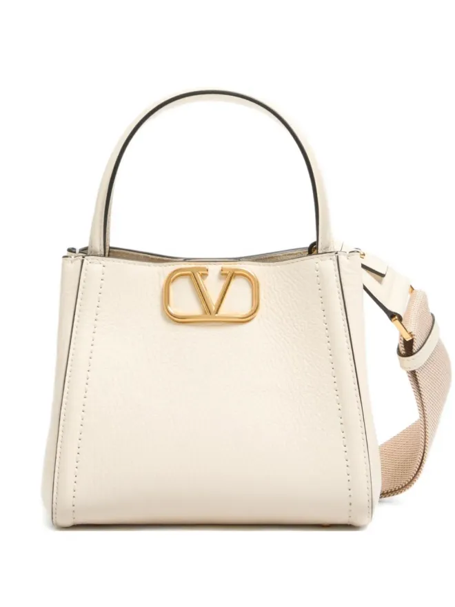 Valentino Garavani Valentino Garavani 小さめ Alltime レザートートバッグ - ニュートラルカラーの商品画像