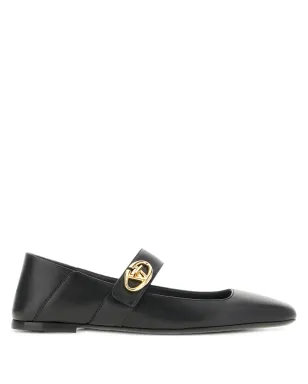 Valentino Garavani VLogo Locker Mary-Jane バレリーナシューズ - ブラック - サムネイル1