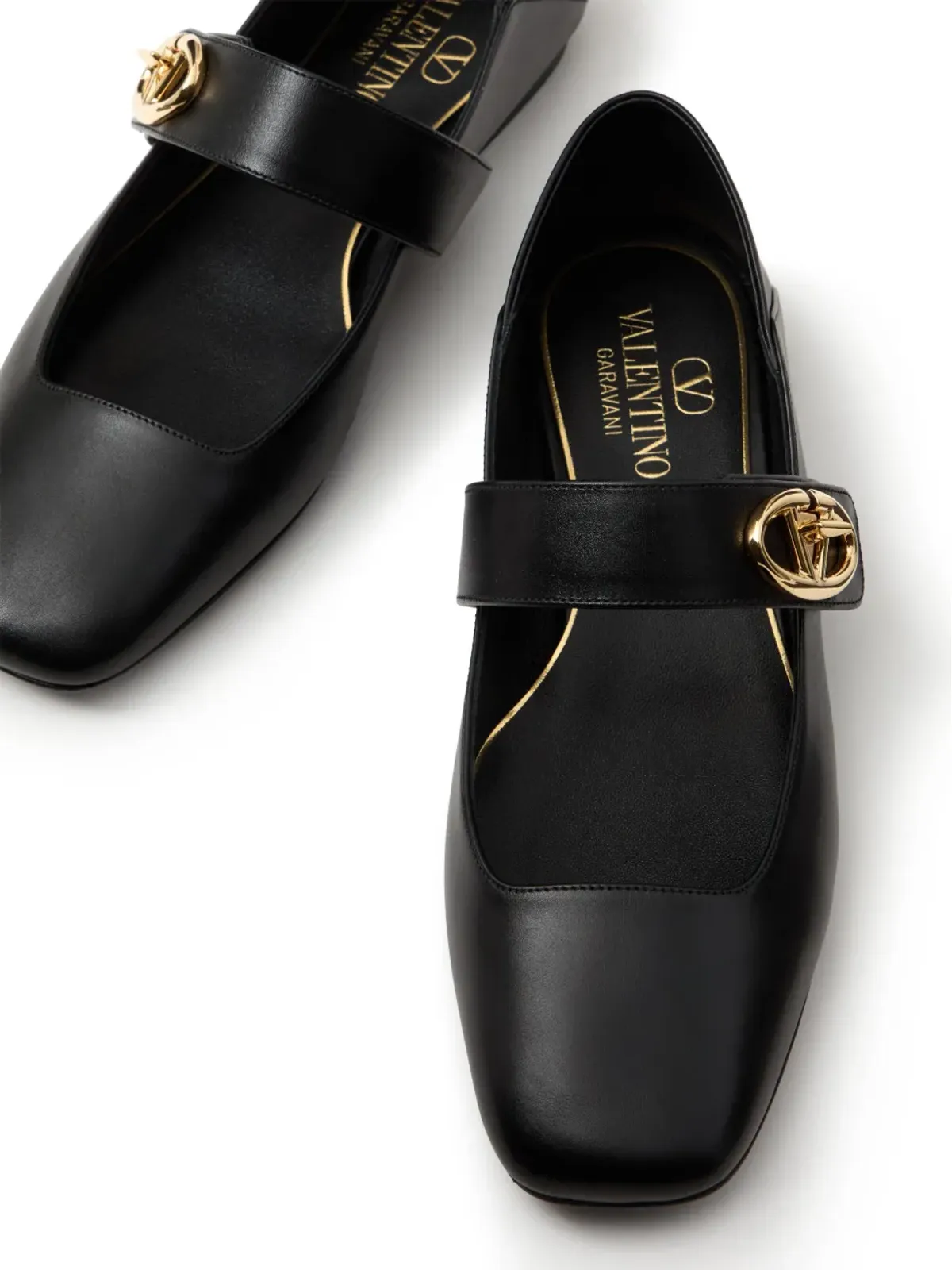 Valentino Garavani VLogo Locker Mary-Jane バレリーナシューズ - ブラック - 画像5