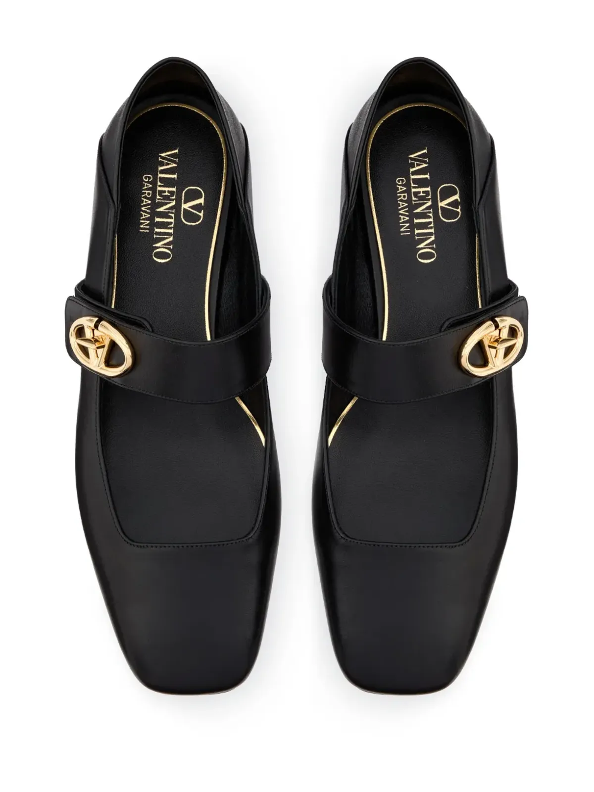 Valentino Garavani VLogo Locker Mary-Jane バレリーナシューズ - ブラック - 画像4