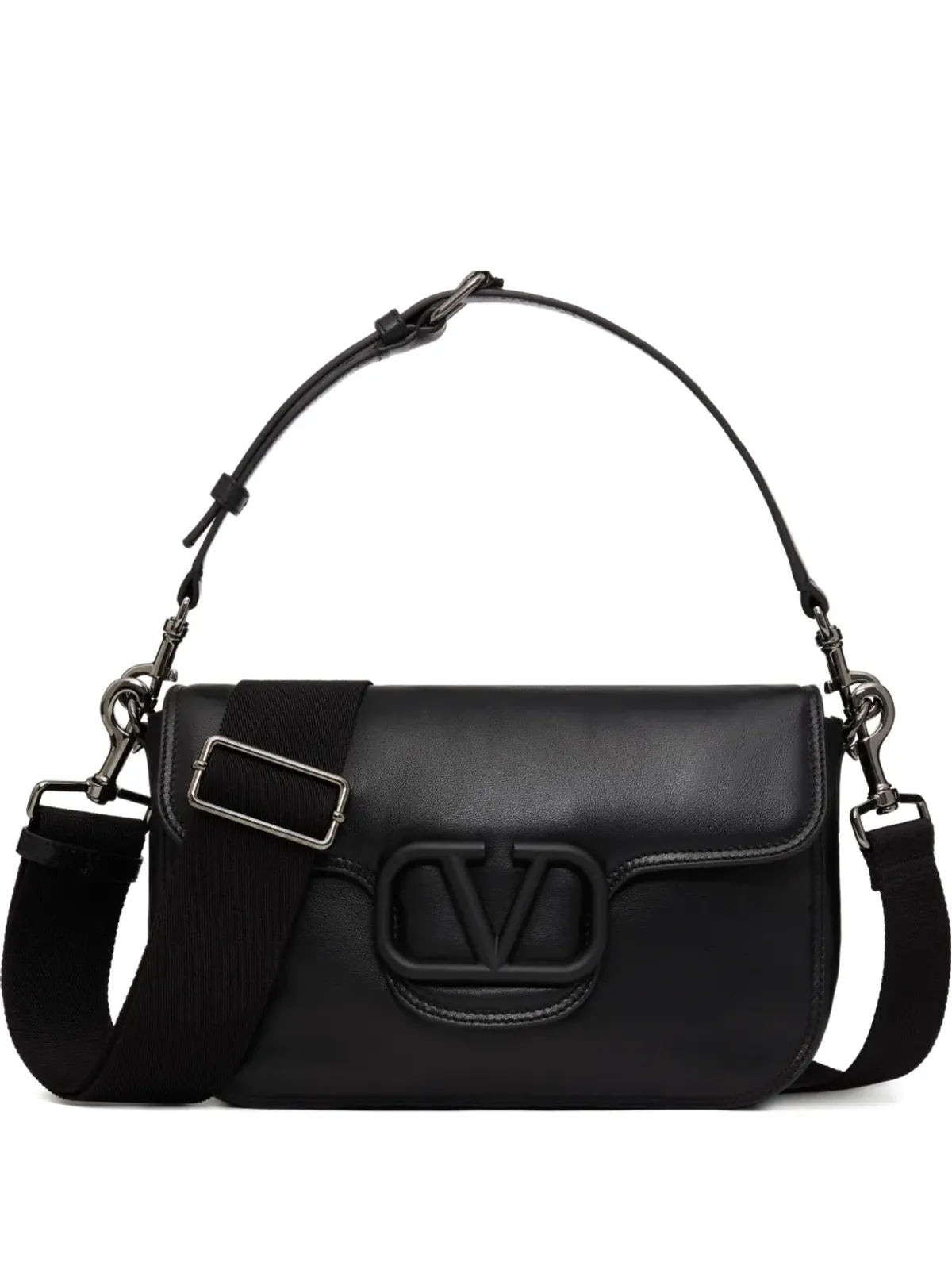 Valentino Garavani レザーショルダーバッグ - ブラック - 画像2