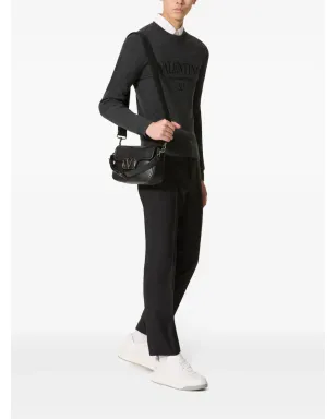 Valentino Garavani ロゴ入りインターシャ バージンウール セーター - サムネイル2