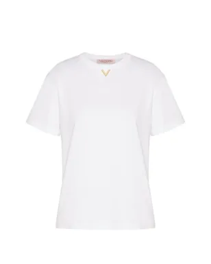 Valentino Garavani VGold コットン Tシャツ - ホワイト - サムネイル2