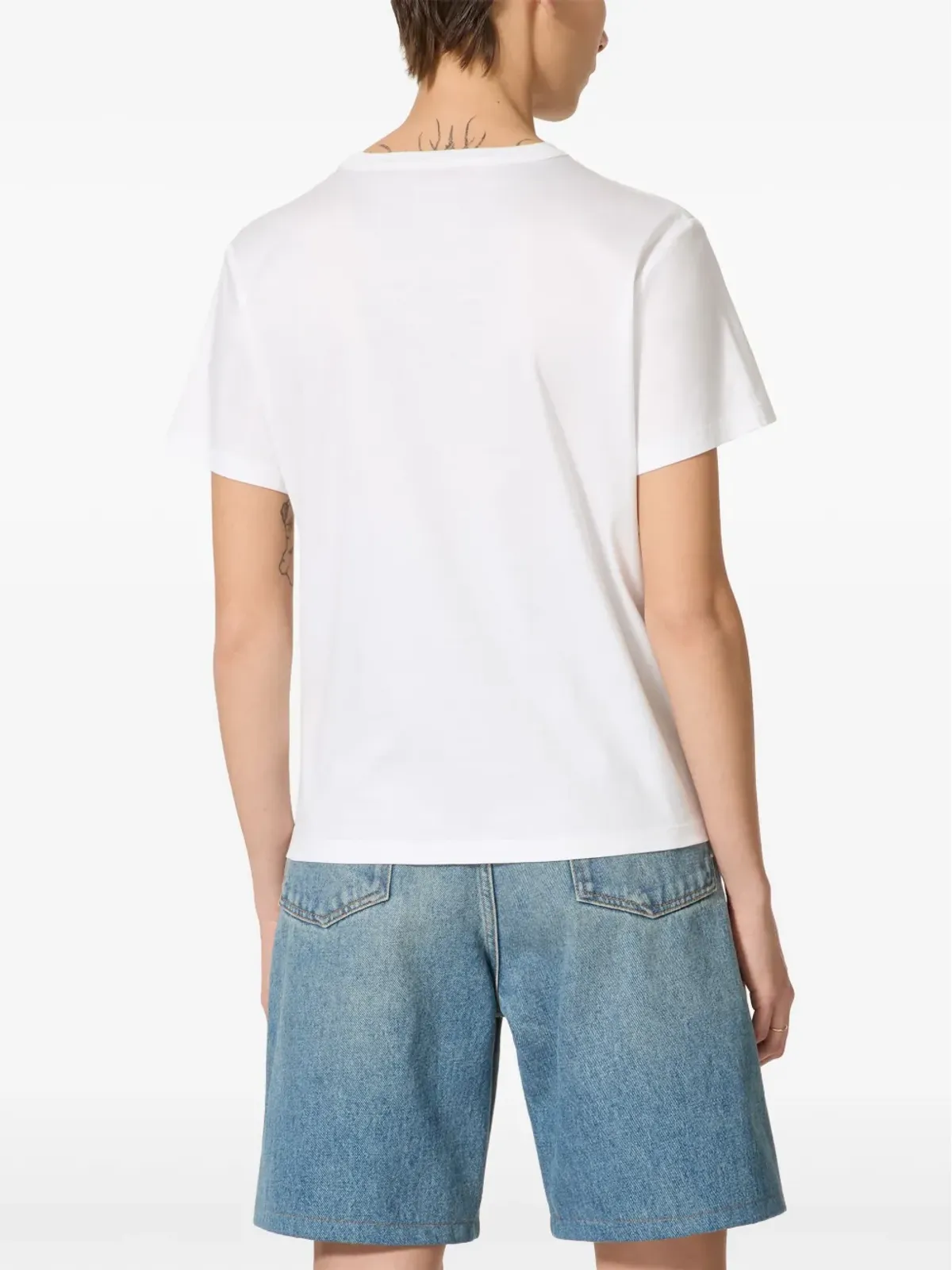 Valentino Garavani VGold コットン Tシャツ - ホワイト - 画像4