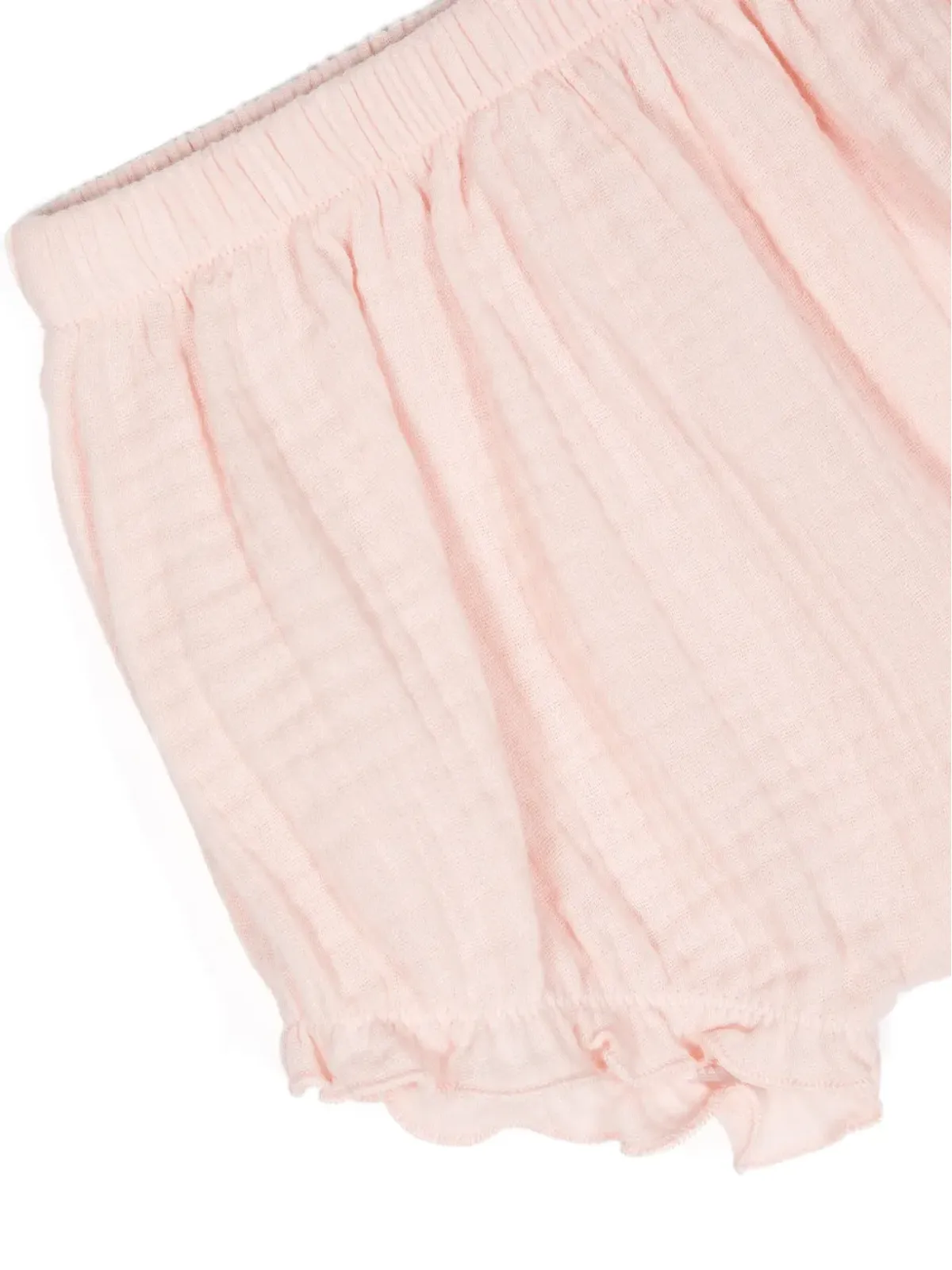 TEDDY & MINOU ruffled cotton babygrow set - Neutrals - 画像3