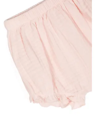 TEDDY & MINOU ruffled cotton babygrow set - Neutrals - サムネイル3