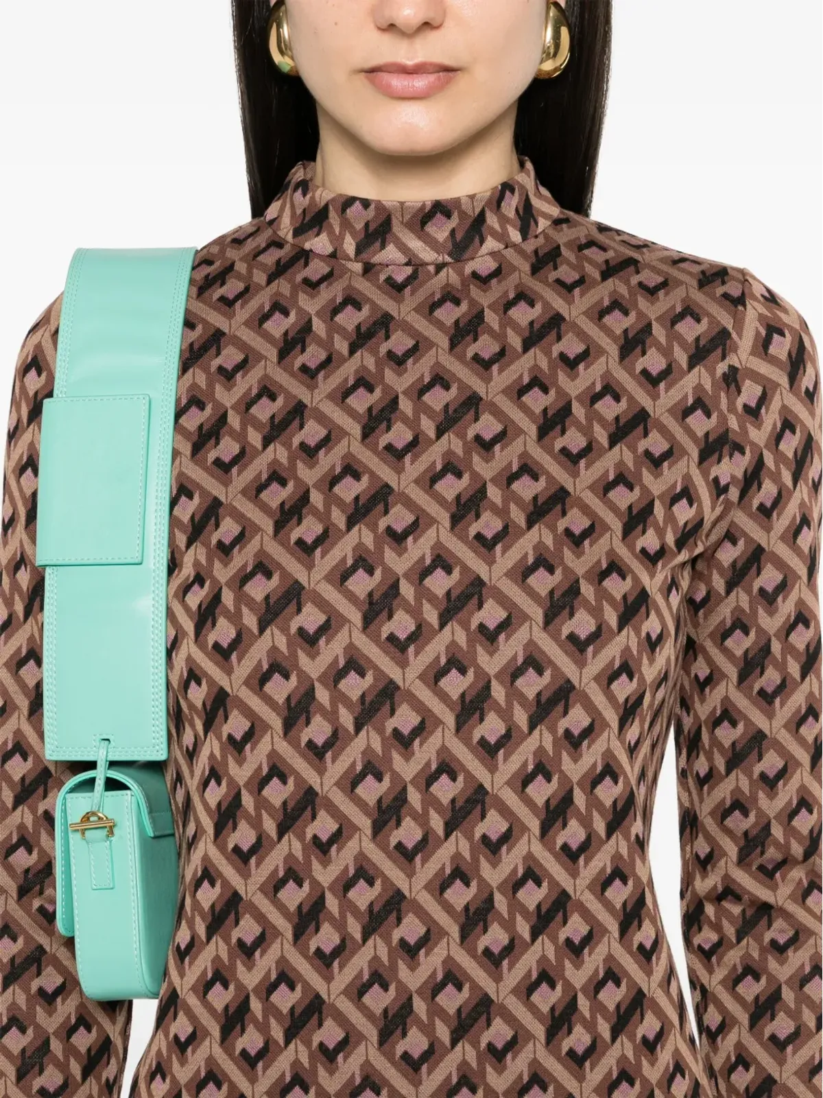 DVF Diane von Furstenberg Birdie Tarot Mazeプリントトップス - 画像5