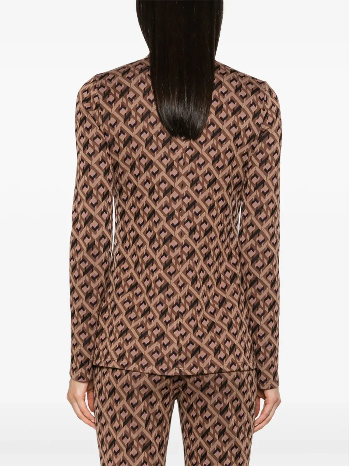 DVF Diane von Furstenberg Birdie Tarot Mazeプリントトップス - 画像4