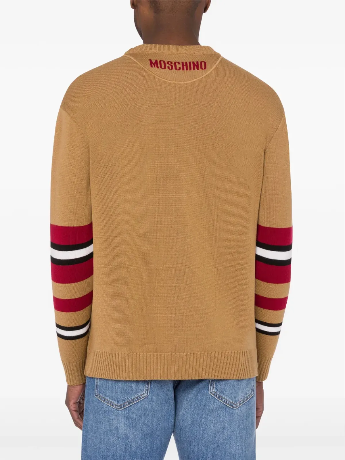 Moschino ストライプトリム ヴァージンウール カーディガン - 画像3