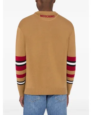 Moschino ストライプトリム ヴァージンウール カーディガン - サムネイル3