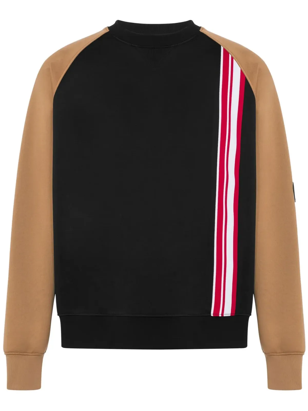 Moschino カラーブロック クルーネック スウェットシャツ ブラック - 画像1