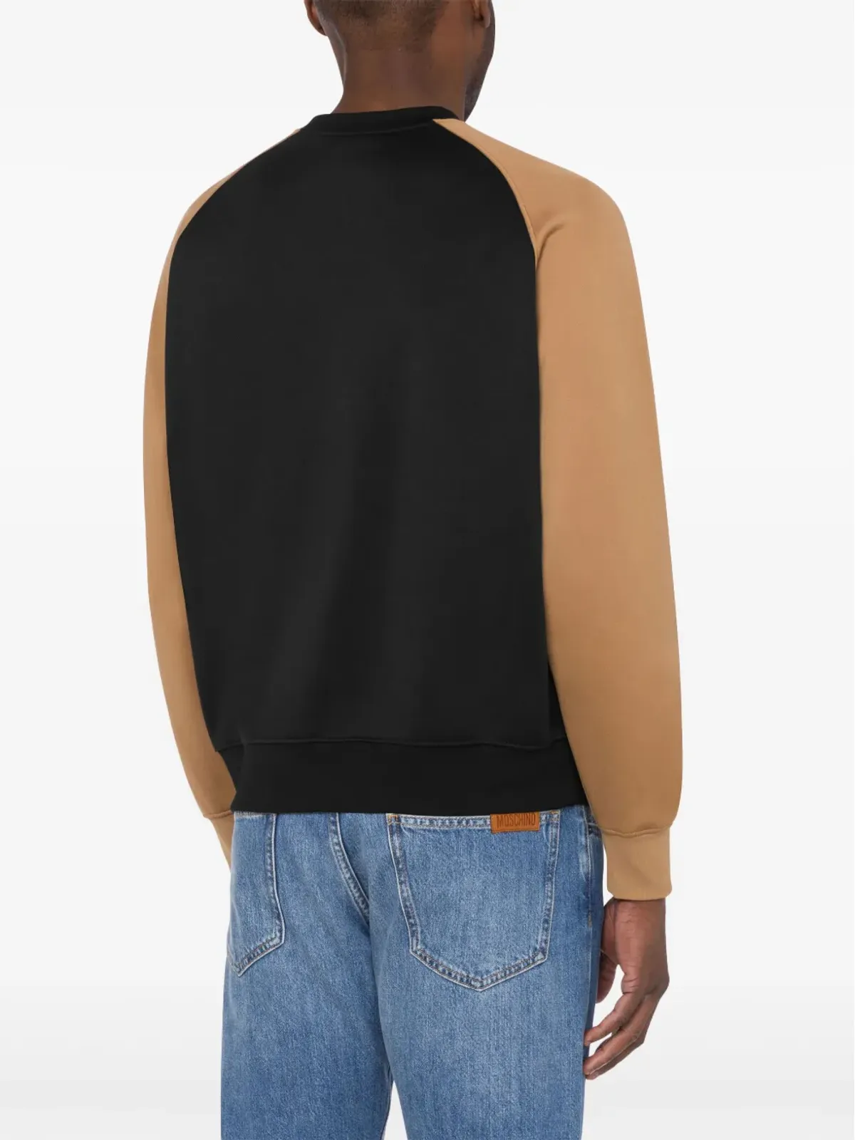 Moschino カラーブロック クルーネック スウェットシャツ ブラック - 画像3